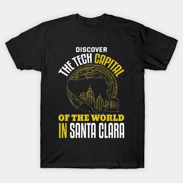 Santa Clara San Francisco United States Design T-Shirt by Realfashion